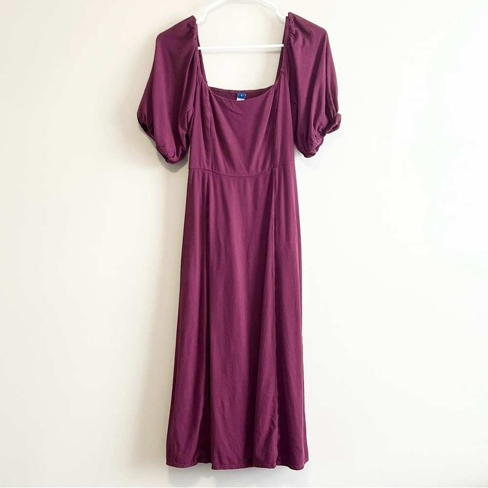 Old Navy Fit & Flare Crepe Midi Dress